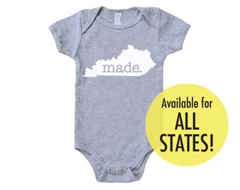 Infant Girl and Boy Oregon /'Made./' Cotton One Piece Bodysuit