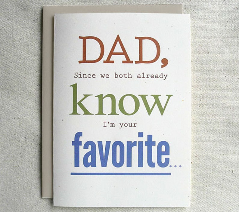 Father's Day Card Funny Dad Since we both already know image 1
