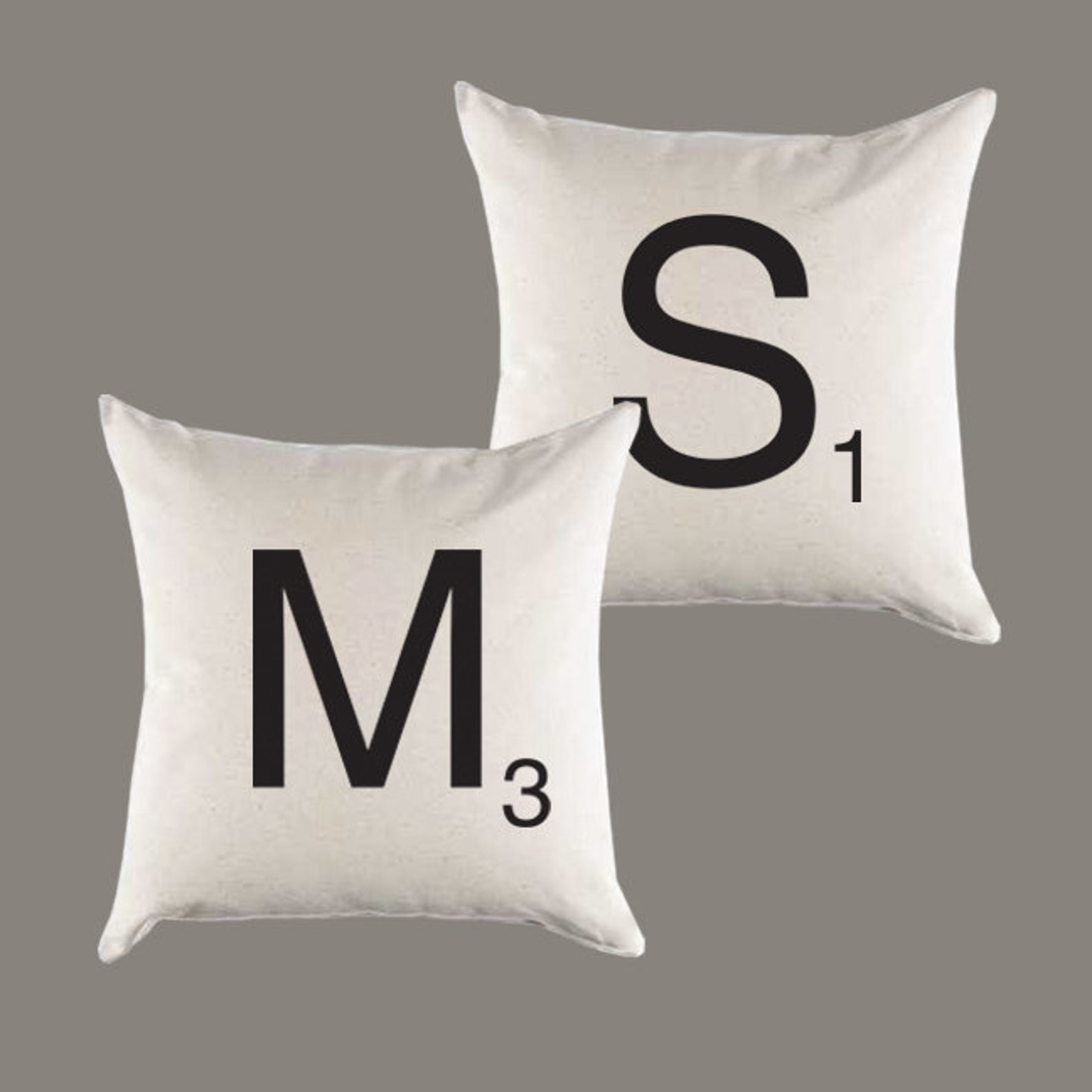 Scrabble Canvas Pillow or Pillow Cover Throw Pillow Home Etsy