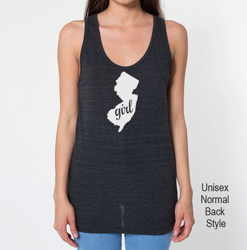 New Jersey Girl Tri Blend Tank Top Unisex & Womens Tanks Etsy