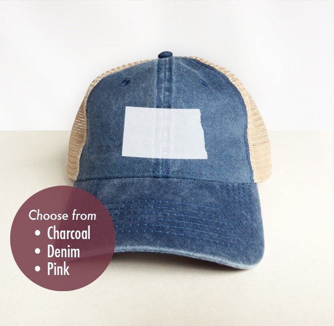 Otto Caps Low Profile Trucker Hat - Solid Navy Cotton Twill With Nylon Mesh Back (One Size Fits Most)