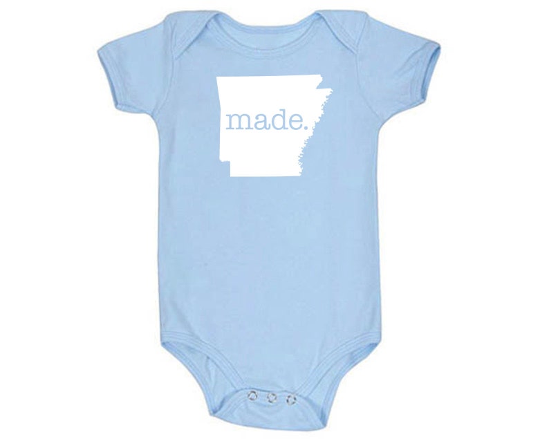 All States 'made.' Cotton Baby One Piece Bodysuit Infant Girl and Boy Gift Unisex Baby Clothing image 10