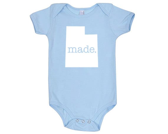 50% OFF! Size 12-18 Months Light Blue Utah 'made