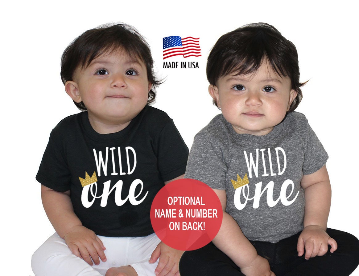 Babytriana セットアップ　1stbirthday First 1st Birthday Wild One Tri Blend Baby First Birthday T-shirt