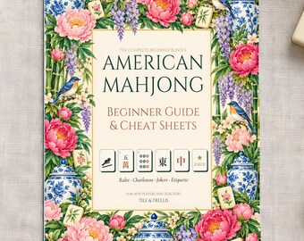 American Mahjong Cheat Sheet and Beginner Guide, Printable Rules, Charleston Card, Joker Rules, Practice Drills