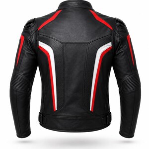 Motorcykel Herr Läderjacka för Herrar | Äkta motorcykelutrustning | Present till henne bild 2