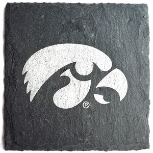1 Iowa Hawkeyes Slate Coaster Officially Licensed Tailgating, Craft Beer, Mancave, husband, boyfriend, Fathers Day, birthday image 5