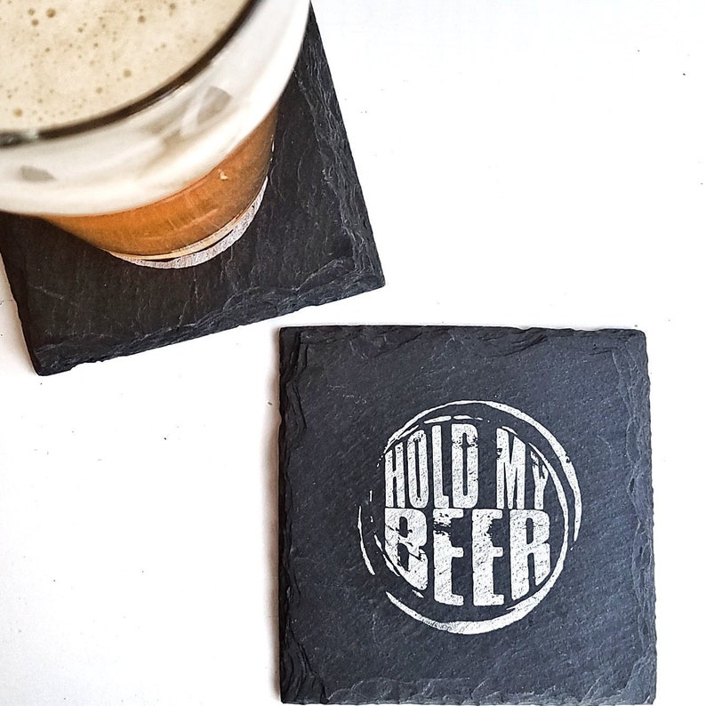 JOHN WAYNE COASTERS 1//4/" BAR /& BEER SET OF 6