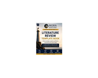 MORA Literature Review Template | PhD, Masters Research Planner (Digital Download)