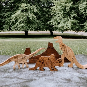 Dinosaur children&#39;s puzzle play toy gift set