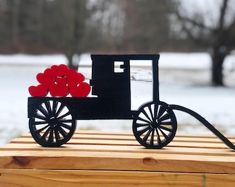 Amish Buggy (con corazones)