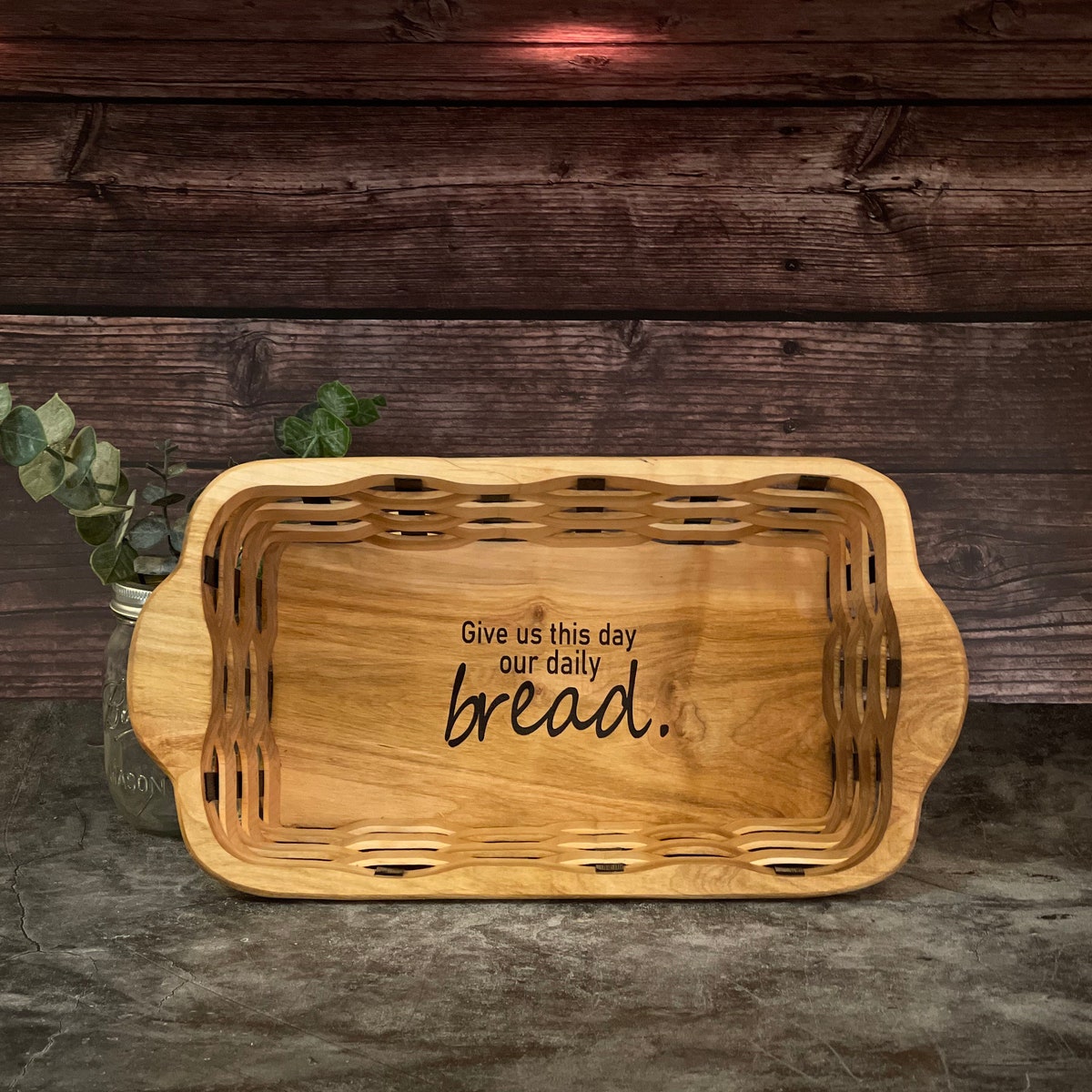 Bread Baking Natural Wooden Basket Gift - Etsy