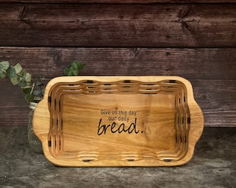 Bread Baking Natural Wooden Basket Gift