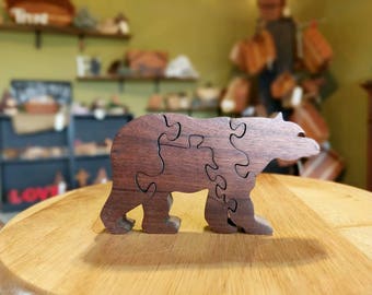 Baby Bear Cabin Baby Room Decor Puzzle