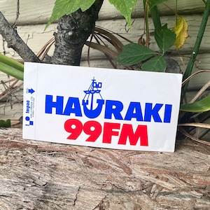 Vintage Radio Hauraki 99 FM Pirate Radio Auckland New Zealand Rock Station Bumper Sticker
