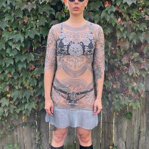 see thru long sleeve dress See Thru Dress