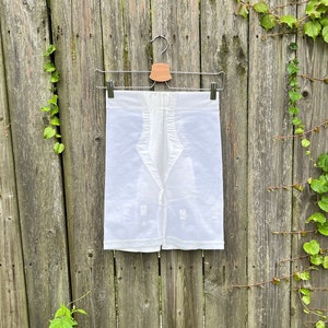 Vintage 70&#39;s/80&#39;s&#39; Macbess White High Waist Nylon/Spandex Blend Bloomers Size XS/Small