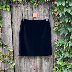 Etsy vintage black velvet skirt hotsell