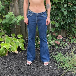 Vintage 90's/00's Bongo Dark Wash Mid Rise Bootcut Denim Jeans Size 7