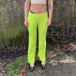 Neon stripe trousers best sale