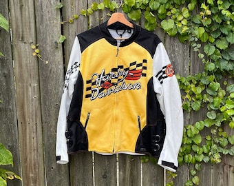 【y2k】00s Harley-Davidson トラックジャケット 鬼フェード Harley Davidson Biker Jacket Women's Y2K 00s Small