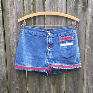 Vintage 90&#39;s Tommy Hilfiger Tommy Girl Mid Rise Denim Jean Shorts Size 3