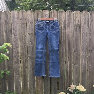 Vintage 2000&#39;s Cato Dark Wash Low Rise Bootcut Denim Jeans Talla 4