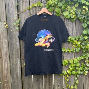 Vintage 90&#39;s/00&#39;s Bridgestone Racing Iron On Short Sleeve Black T-Shirt Size Medium