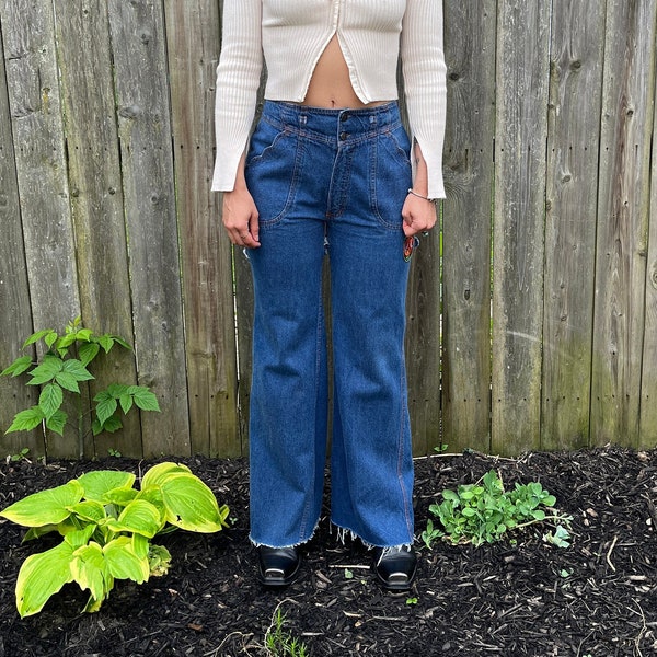 Bell Bottom Jeans - Etsy