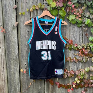 VINTAGE CHAMPION VANCOUVER GRIZZLIES BRYANT REEVES SIGNED JERSEY MEN SIZE 48