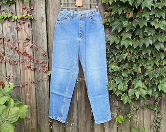 Vintage 90's Gitano Light Wash High Waist Tapered Leg Denim Jeans Size 4