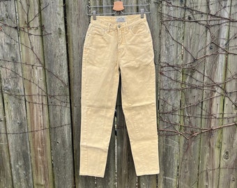 Vintage 80's/90's Limited Jeans Light Yellow High Waist Petite Jeans Waist Size 22 Inches