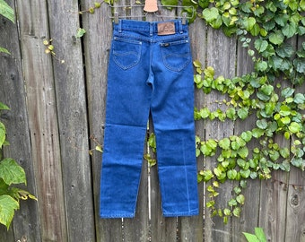 Vintage 80er Lee Dark Wash Mid Rise Tapered Leg Jeans Youth Boy's Gr. 14