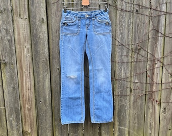Vintage 2000's Aeropostale Low Rise Bootcut Denim Jeans Size 1/2