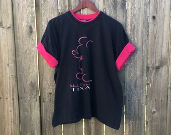 Vintage 90's Mickey Mouse Velva Sheen Mickey Presents Texas Rolled Sleeve T-Shirt Size XL