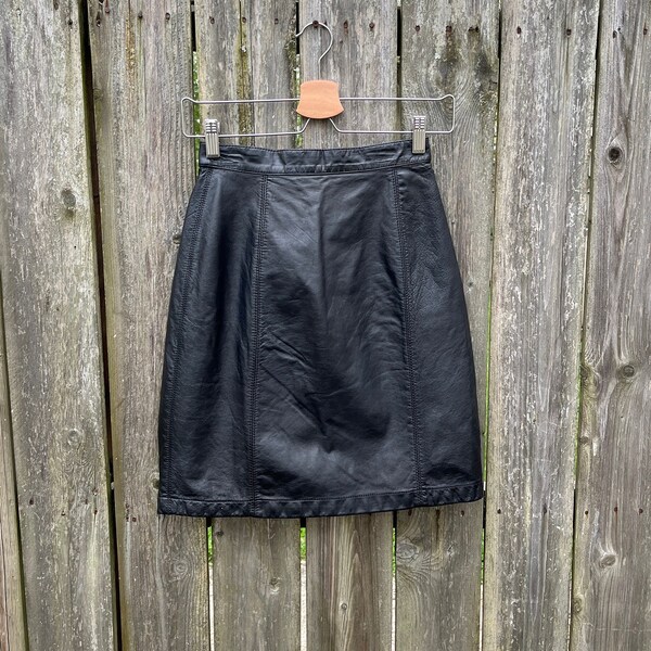 Leather Skirt - Etsy