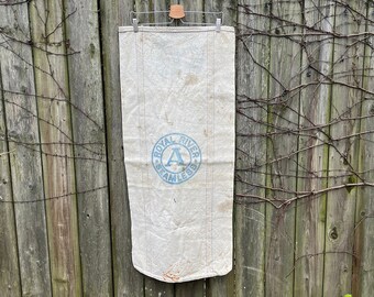 Vintage Royal River Seamless Feed Seed Canvas Sack