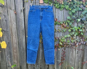 Vintage 90's NY Jeans Medium Wash High Waist Tapered Leg Denim Jeans Size 6