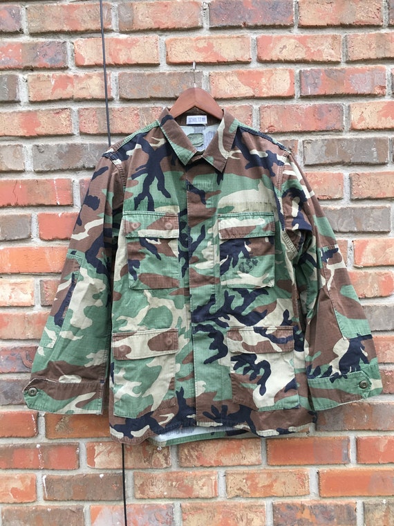 Vintage 90's Marines US Military Camouflage Butto… - image 2