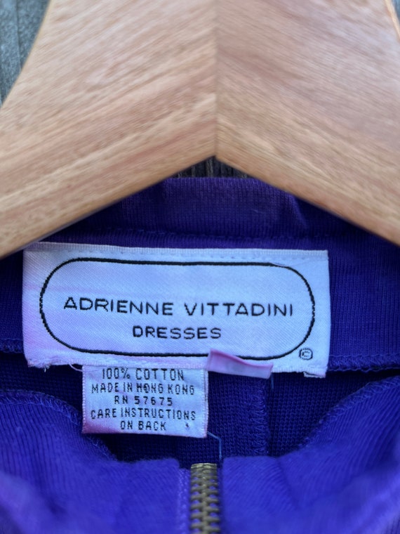 Vintage 80's Adrienne Vittadini Purple/Blue Long … - image 6