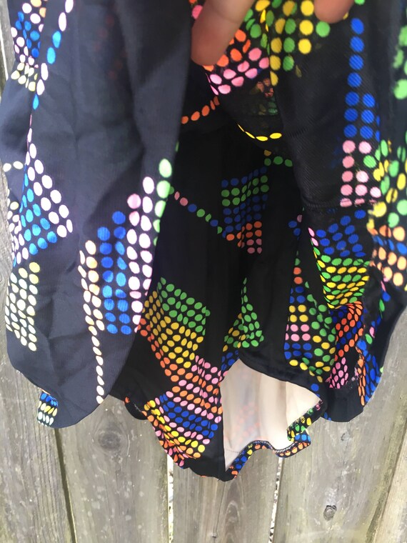 Vintage 90's Unbranded Colorful Dot Pattern Skirt… - image 5