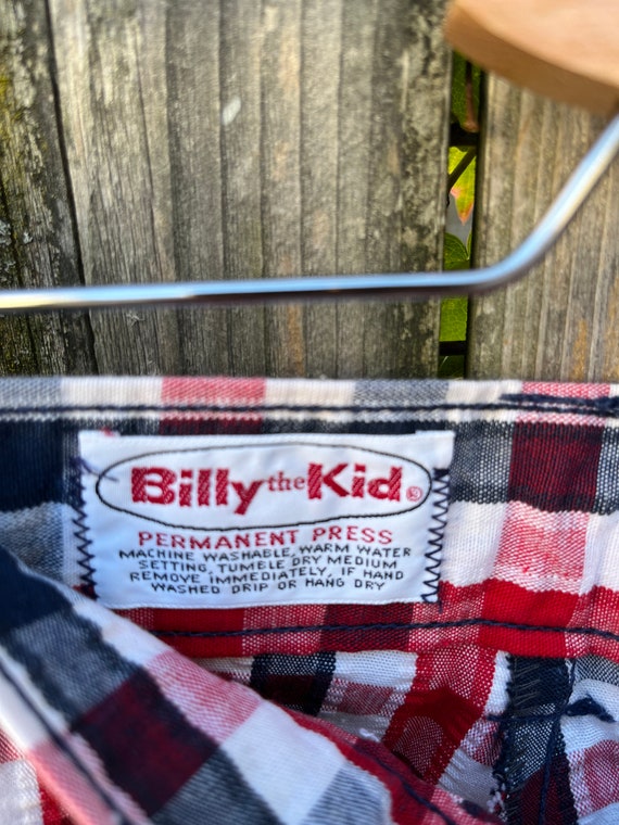 Vintage 70's Billy the Kid Permanent Press Red Bl… - image 5