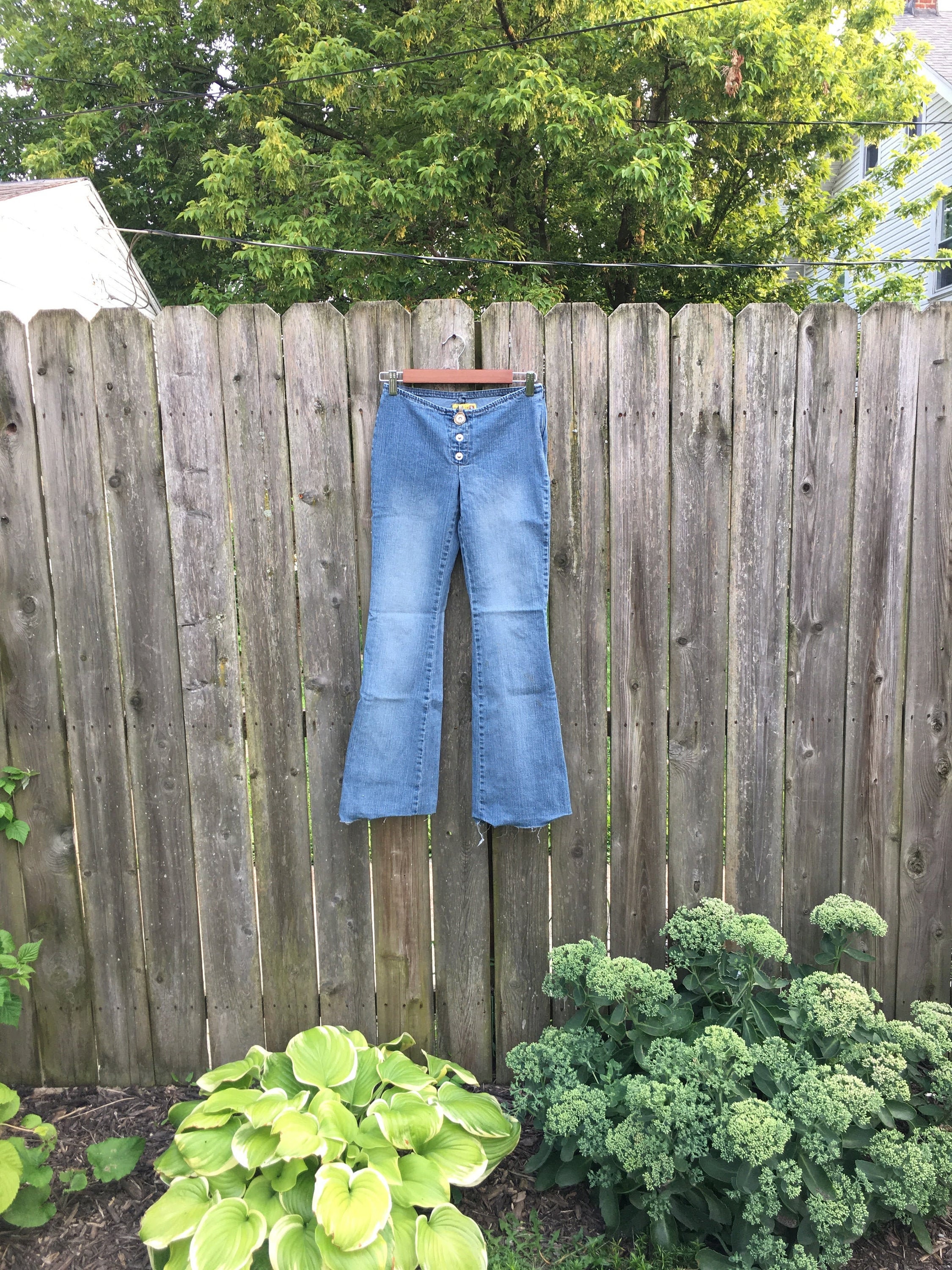 Vintage 2000's Gasoline Super Low Rise Pocketless Denim Jeans Size
