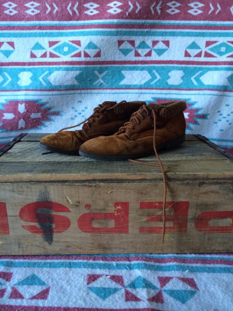Vintage Gitano Brand Suede Ankle Boots