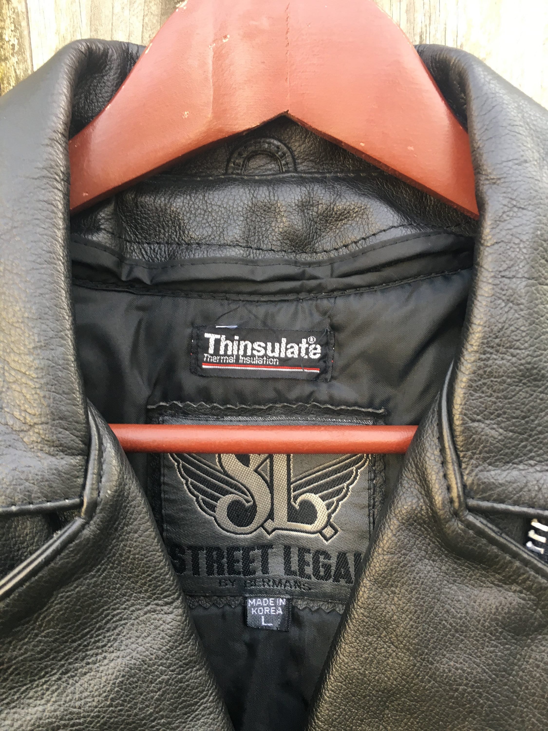 Vintage 90's Street Legal Black Leather Zip up Long Sleeve Vintage 90's Street Legal Black Leather Zip up Long Sleeve