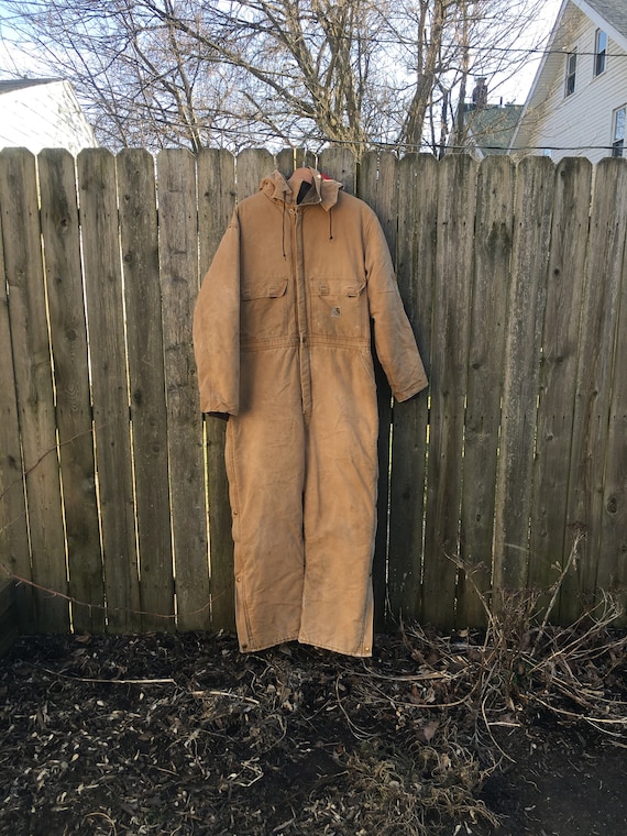 Vintage 80's Carhartt Thick Heavyweight Long Slee… - image 1