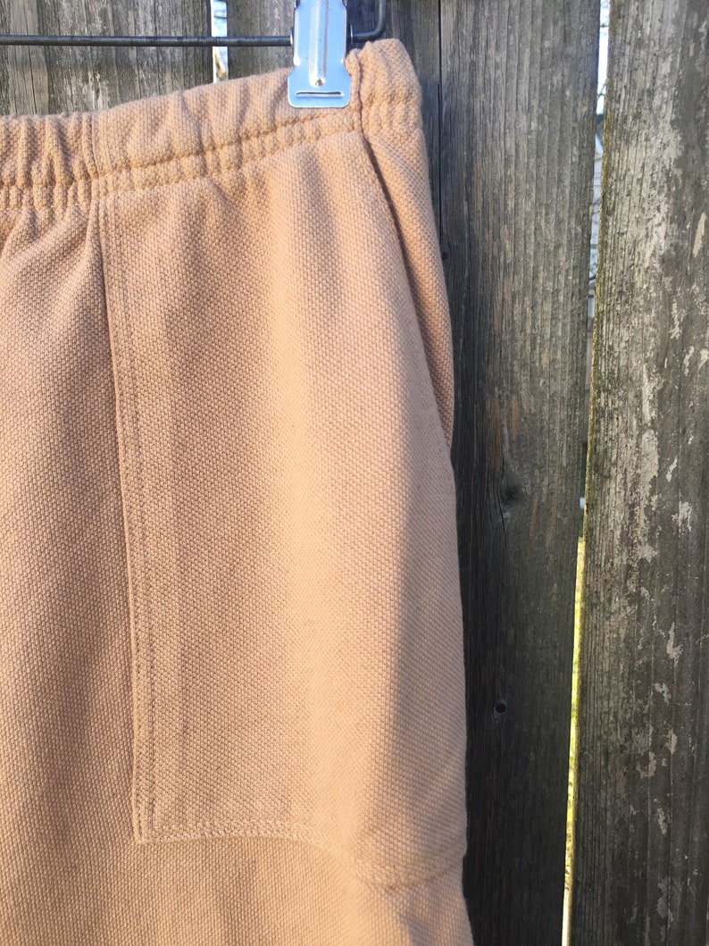 Vintage 80/'s Carolina Clothing Company Light Rust Colored Elastic Tie Waist Pants Size Medium
