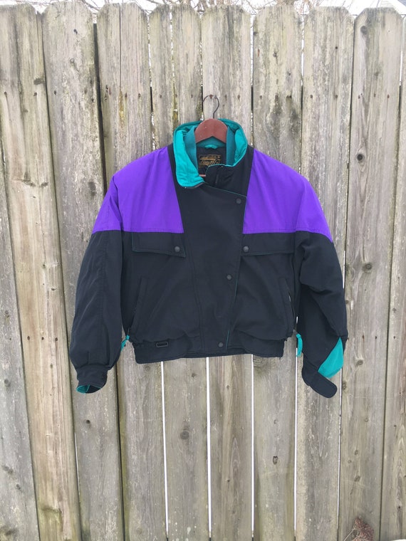 Vintage 90's Eddie Bauer Black Purple 