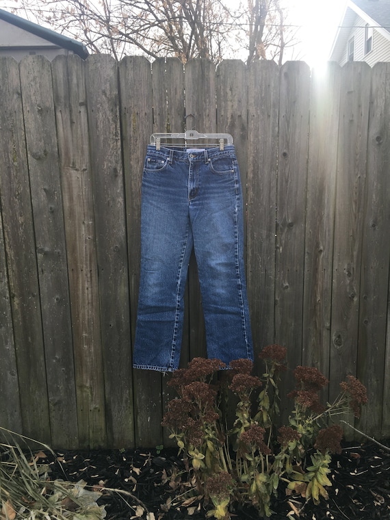 Vintage 90's Express Blues Dark Wash Mid Rise Rela