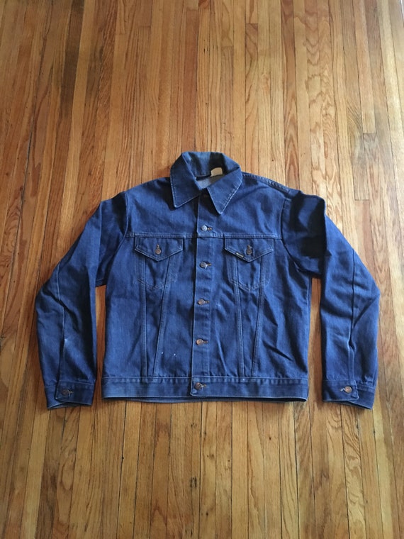 Vintage 50's/60's Roebuck Dark Wash Button Up Den… - image 1